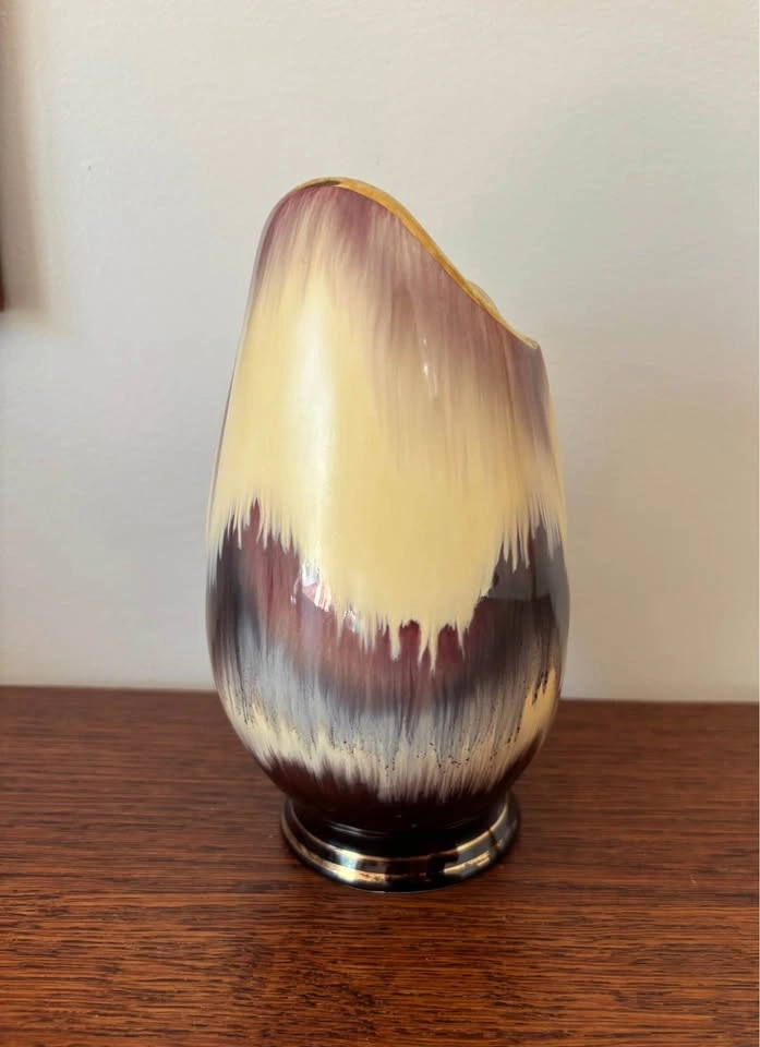 Vintage Jasba Keramik West Germany Drip Glaze Tulip Vase 540-17 - photo 2