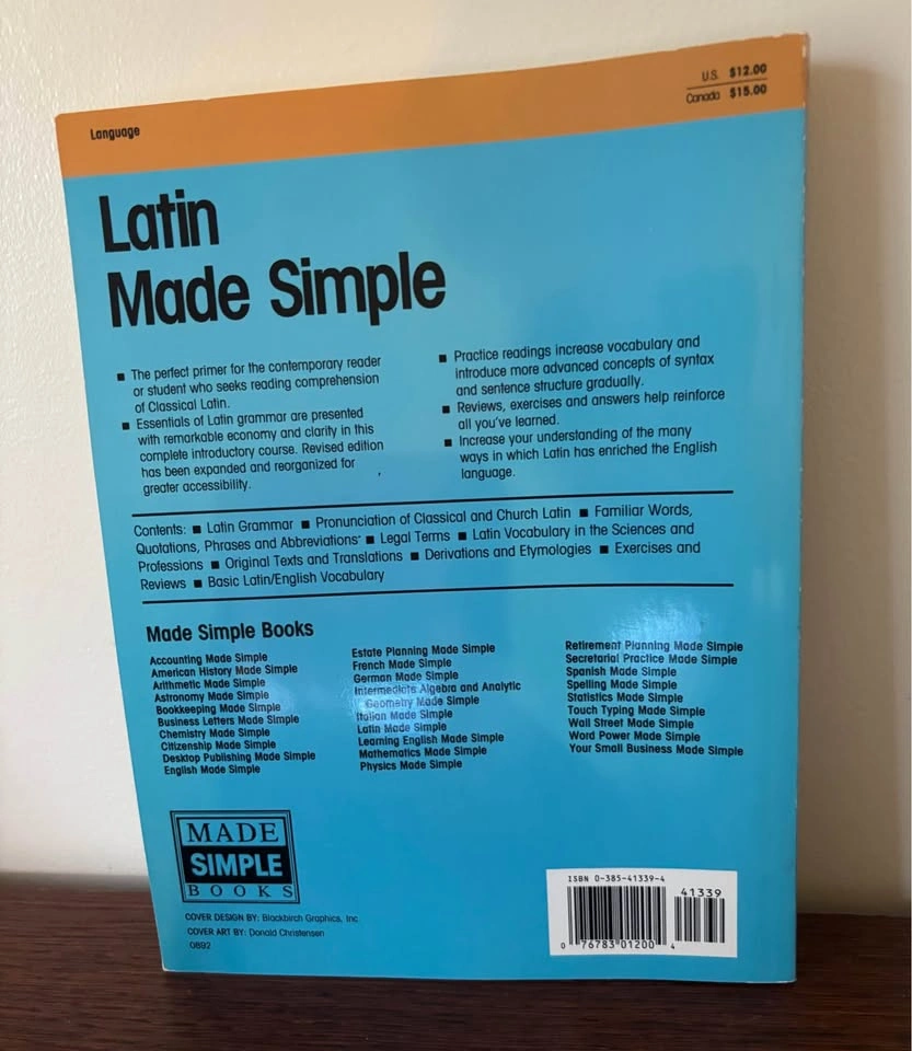 Latin Made Simple Revised Edition Language Textbook - photo 2