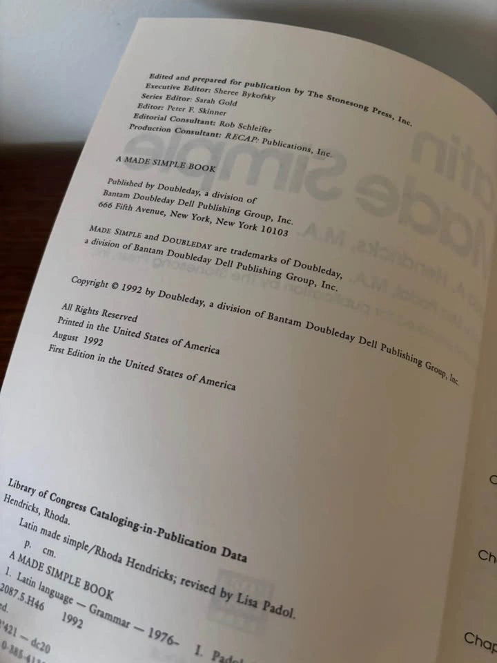 Latin Made Simple Revised Edition Language Textbook - photo 3
