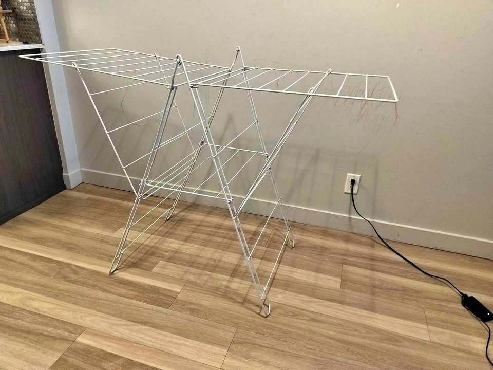 Ikea - white dress drying rack foldable