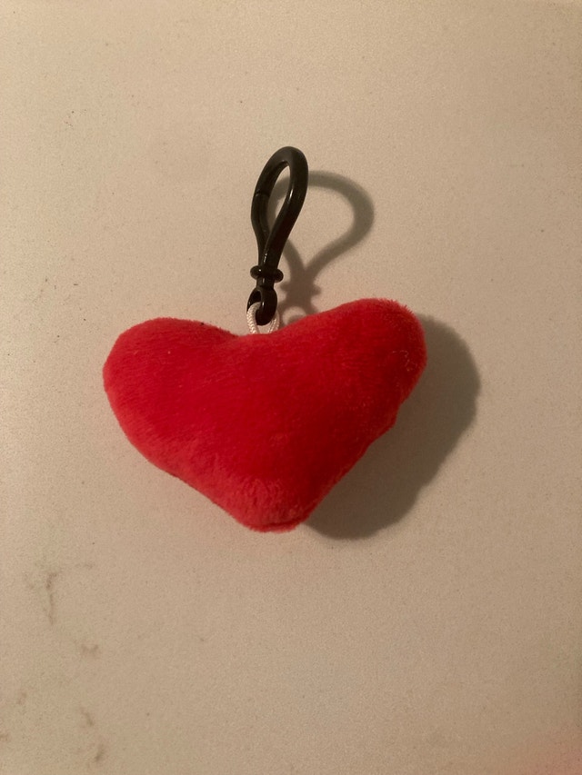 🏈 ❤️ Plush Heart Keychain