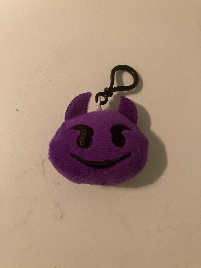 🏈 😈Emoji Purple Devil Keychain