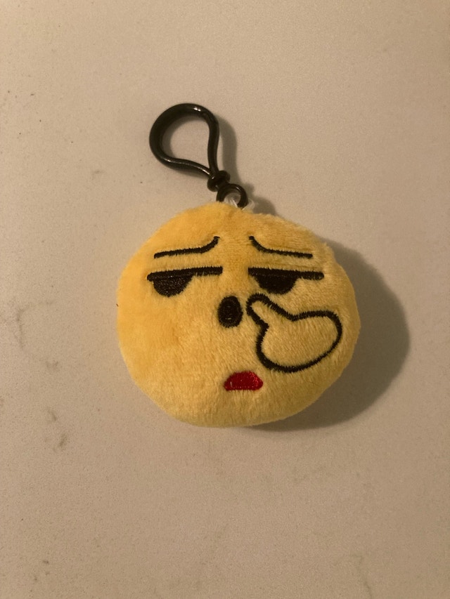 🏈 Emoji Picking Nose Plush Keychain