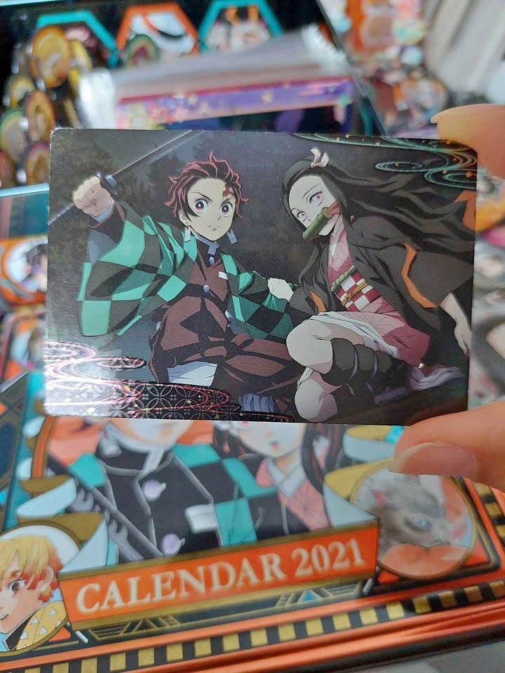🏈 Demon Slayer: Kimetsu no Yaiba - Tanjiro & Nezuko Wafer Card