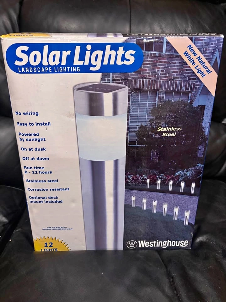 Westinghouse Stainless Steel Solar Landscape Lights (12-Pack)