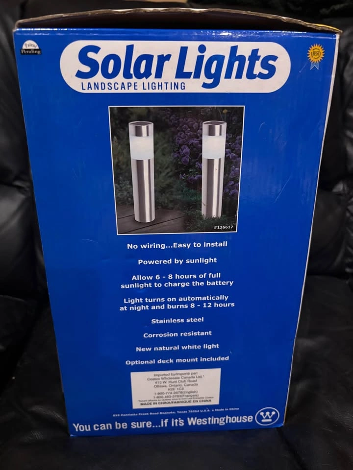 Westinghouse Stainless Steel Solar Landscape Lights (12-Pack) - photo 2