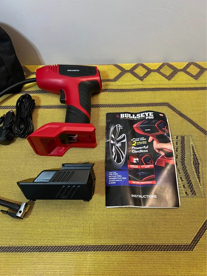 Bullseye Pro Rechargeable Tire Inflator Cordless Air Compressor - photo 4