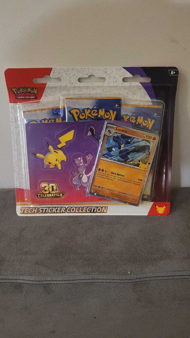 Pokemon TCG 30th Celebration Lucario Tech Sticker