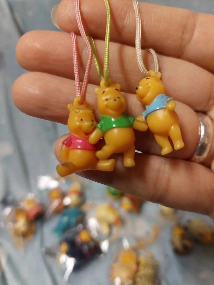 🏈 Vintage Winnie the Pooh Miniature Charms - Set of 3! - photo 2