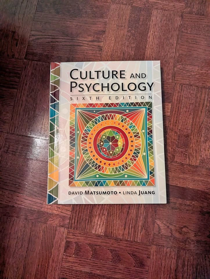 Culture and Psychology By Matsumoto & Juang - 6th Edition