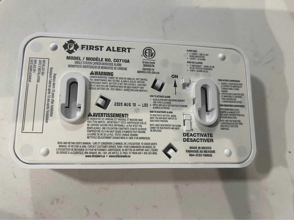First Alert CO710A Carbon Monoxide Alarm (Good until 2030) - photo 3