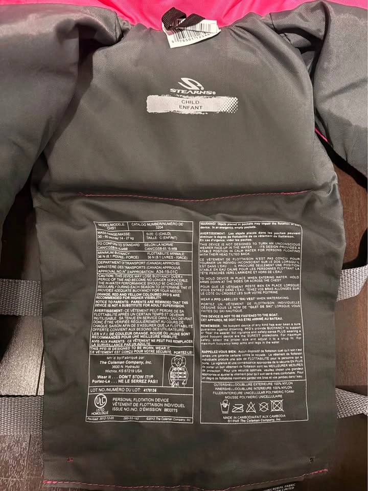 Stearns Child Life Jacket 🏈 - photo 3