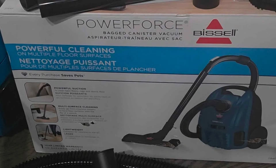 BISSELL PowerForce Bagged Canister Vacuum (Model 2154F) - photo 2
