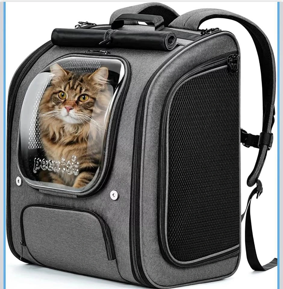 Pecute Large Cat /Pet Backpack Carrier with Space capsule bubble