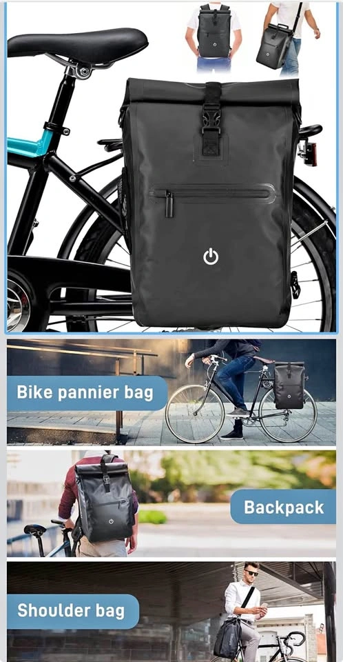 NEW - HOMIEE 3-in-1 Bike Pannier Bag Backpack