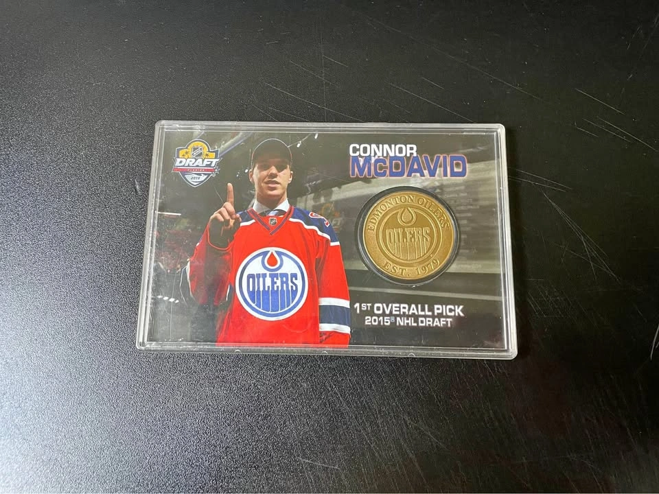 Highland Mint Connor McDavid 2015 NHL Draft Medallion Card
