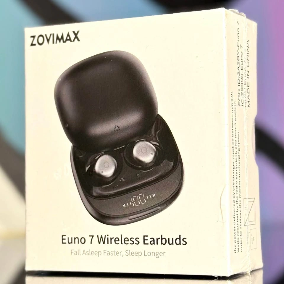 ZOVIMAX Euno 7 Wireless Sleep Earbuds – Bluetooth + Case