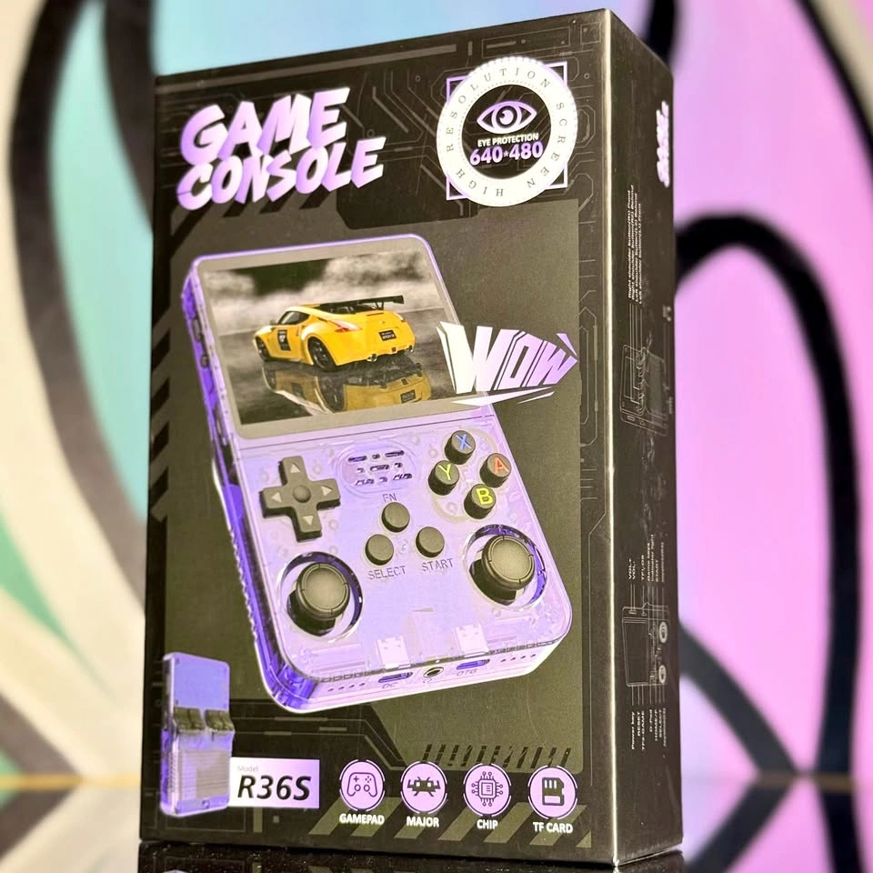 🎮 R36S Retro Handheld Game Console – 64GB – Black