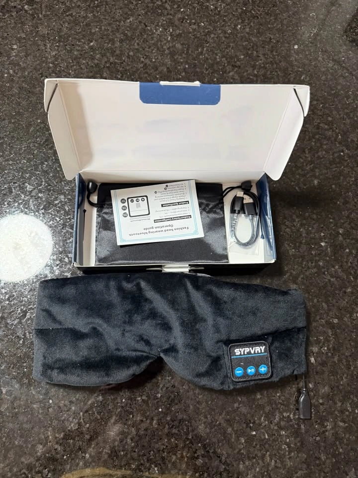 Sleep Mask Bluetooth Headphones Wireless Earphones (NEW) - photo 2