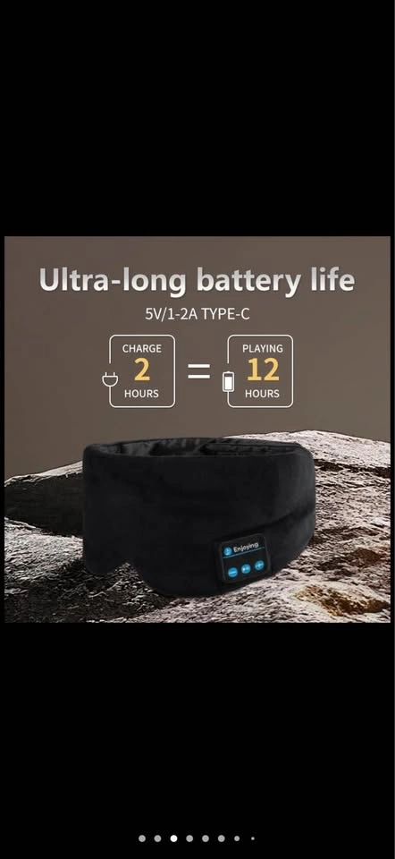 Sleep Mask Bluetooth Headphones Wireless Earphones (NEW) - photo 5