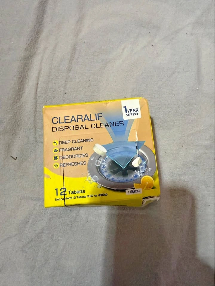 Garbage Disposal Cleaners, 12 Tablets, Lemon Scent