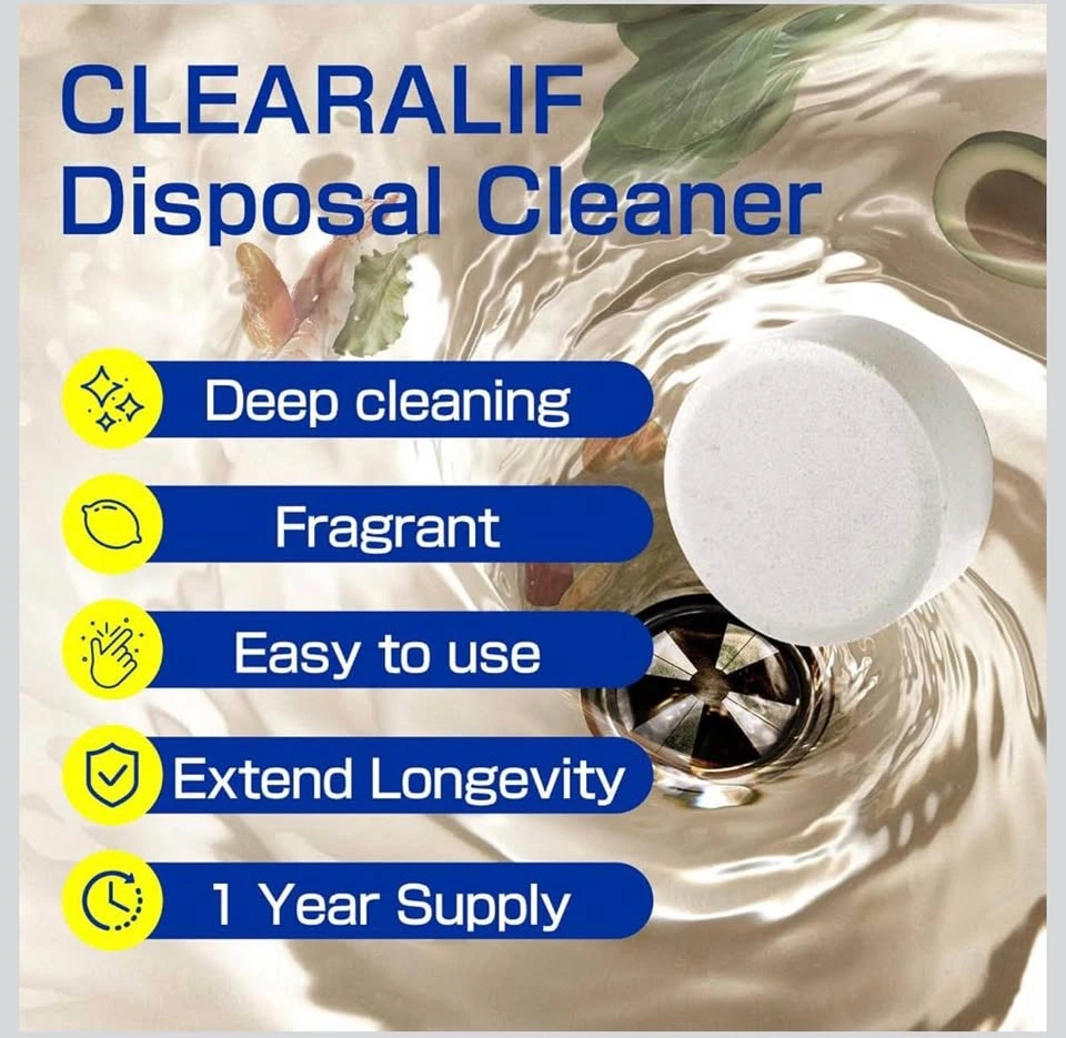 Garbage Disposal Cleaners, 12 Tablets, Lemon Scent - photo 2