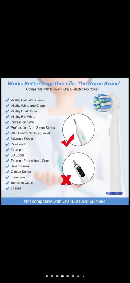 8-Pack Replacement Toothbrush Heads for Oral B Braun - photo 4