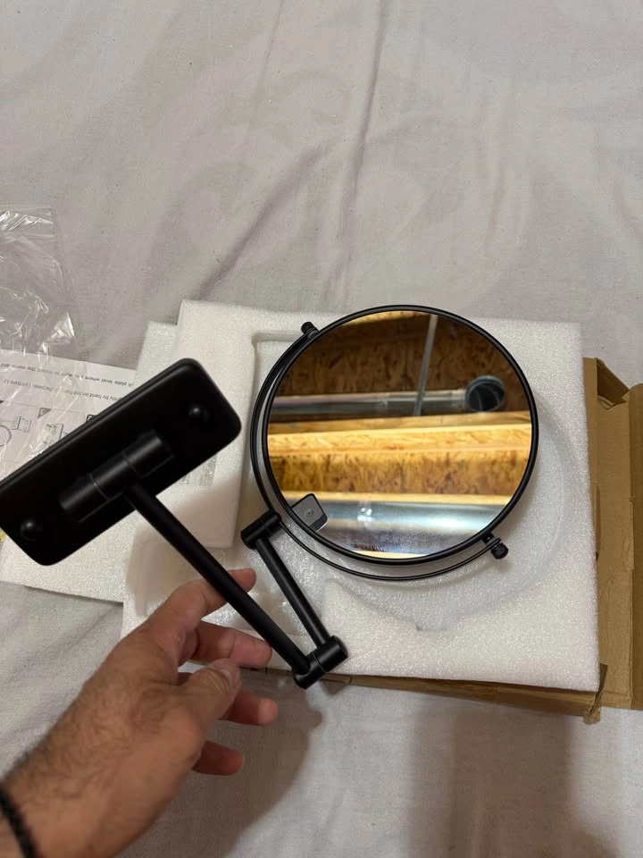 8-inch Wall Mounted 1X/7X Magnifying Makeup Mirror - photo 3