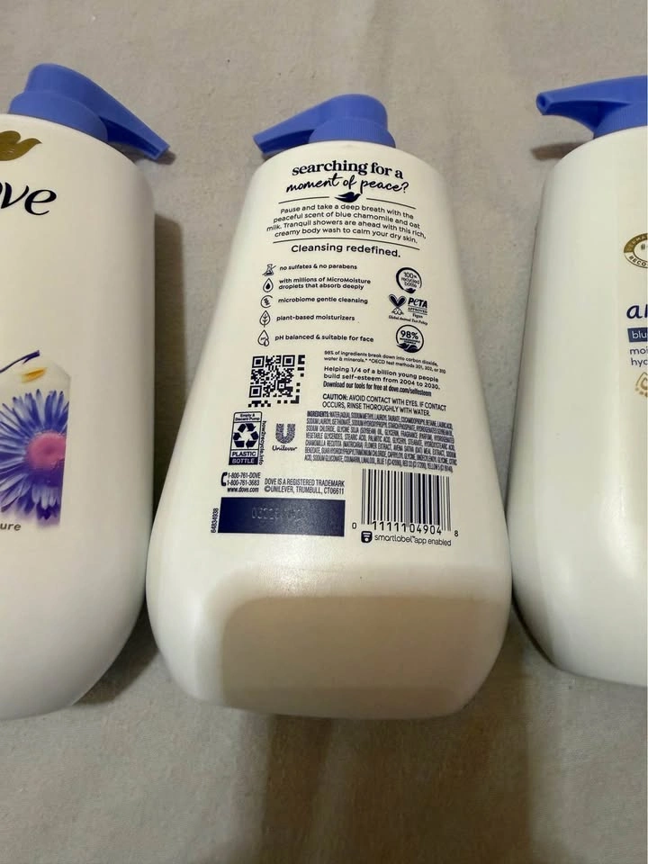 Dove Anti-Stress Body Wash Chamomile & Oat Milk 905ml (3 Pack) - photo 3