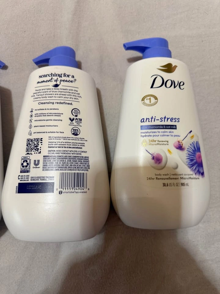 Dove Anti-Stress Body Wash Chamomile & Oat Milk 905ml (3 Pack) - photo 4