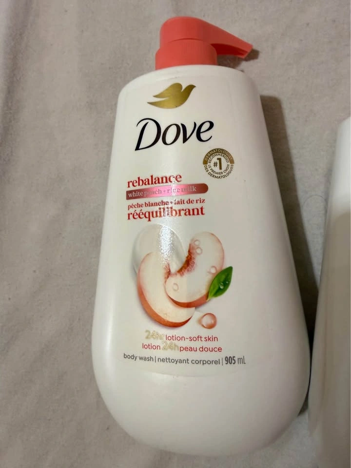 Dove Body Wash Rebalance White Peach & Rice Milk 2-Pack - photo 3