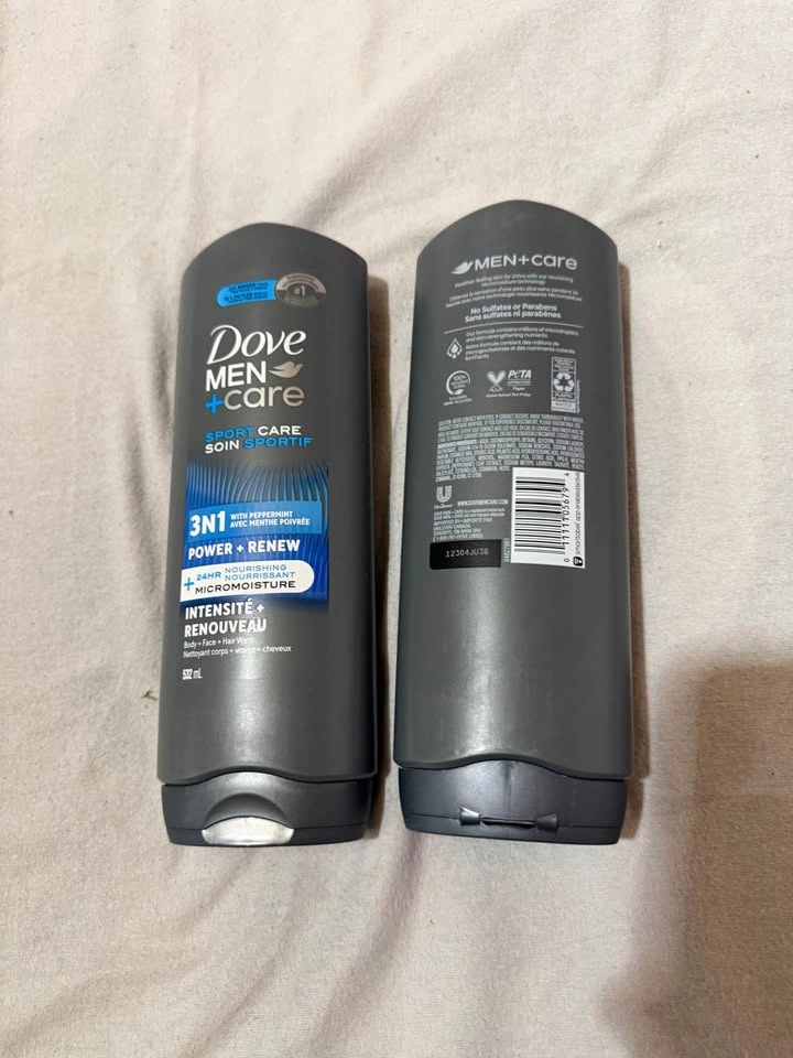 Dove Men+Care 3-in-1 Body, Hair and Face Wash, 400ml (2-Pack) - photo 3