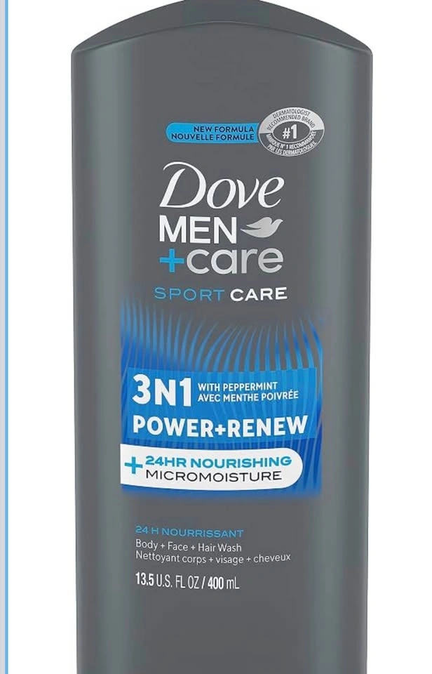 Dove Men+Care 3-in-1 Body, Hair and Face Wash, 400ml (2-Pack) - photo 4