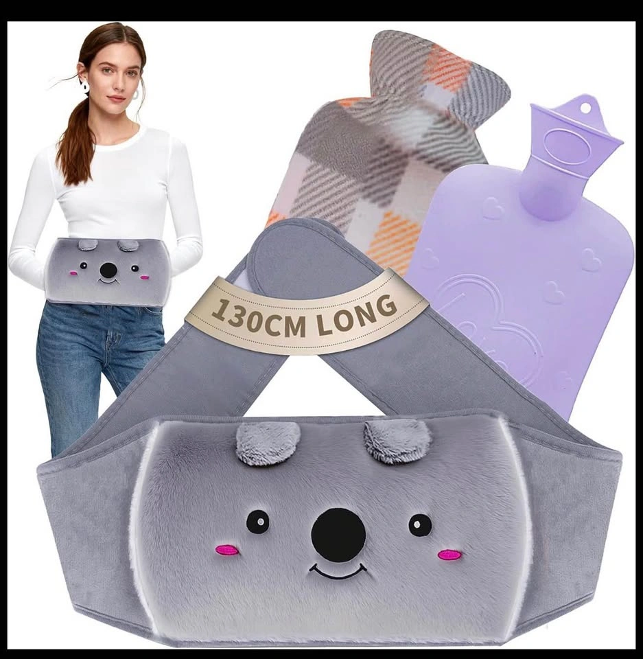 Hot Water Bottle with Soft Waist Cover - photo 2