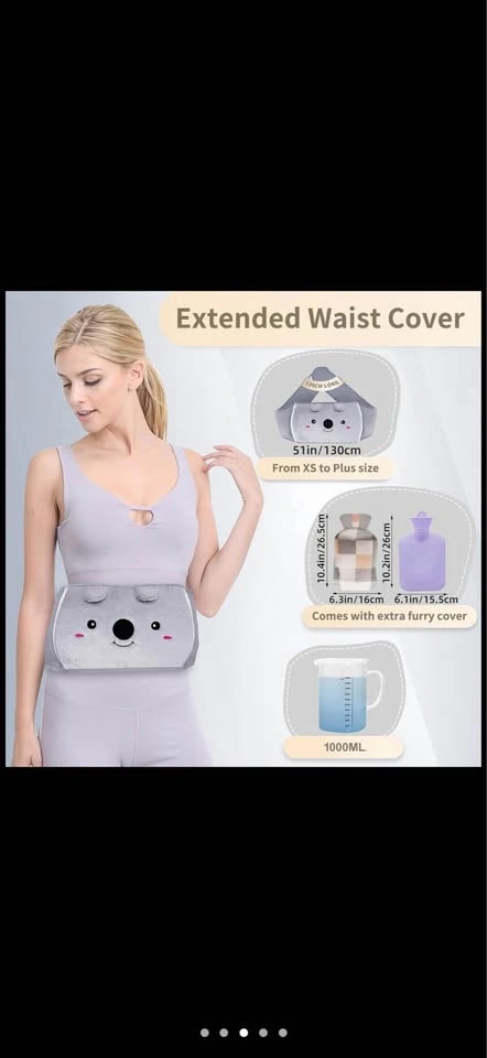Hot Water Bottle with Soft Waist Cover - photo 5