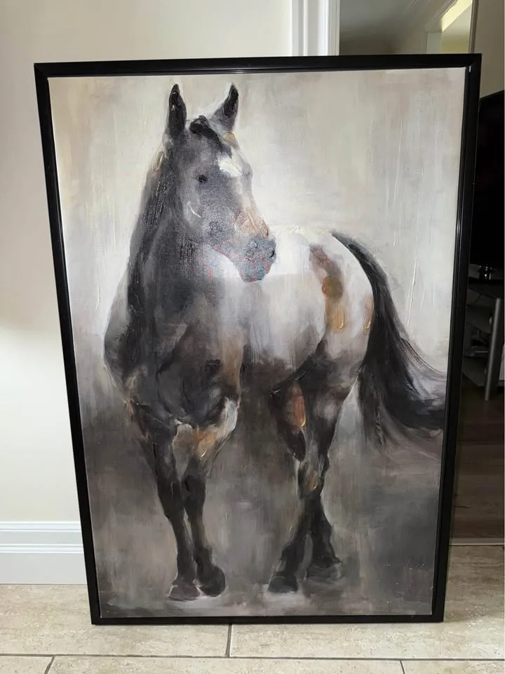 Wild Horse Print Painting on Canvas by Marilyn Hageman image indicator(3)