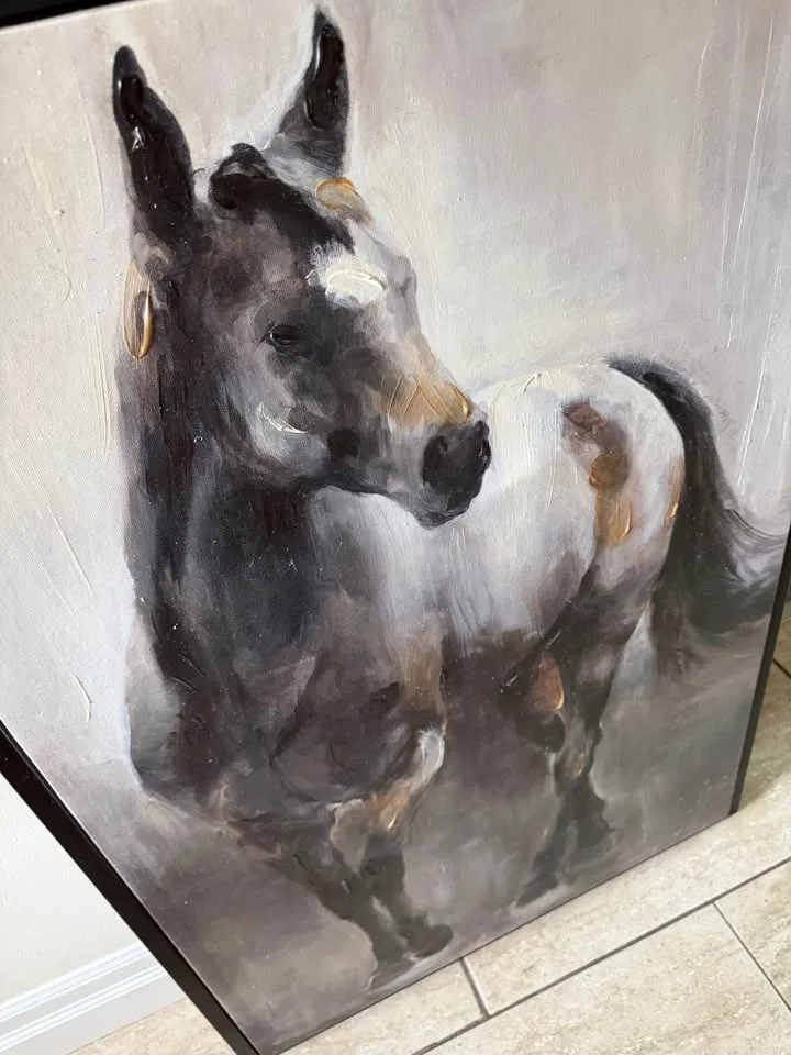Wild Horse Print Painting on Canvas by Marilyn Hageman image indicator(4)