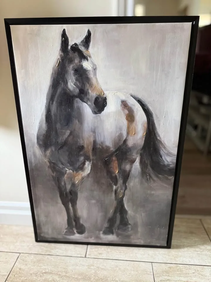 Wild Horse Print Painting on Canvas by Marilyn Hageman image indicator(5)