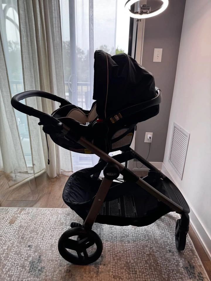Graco Modes Nest2Grow Stroller Frame + Infant Car Seat & Base - photo 2