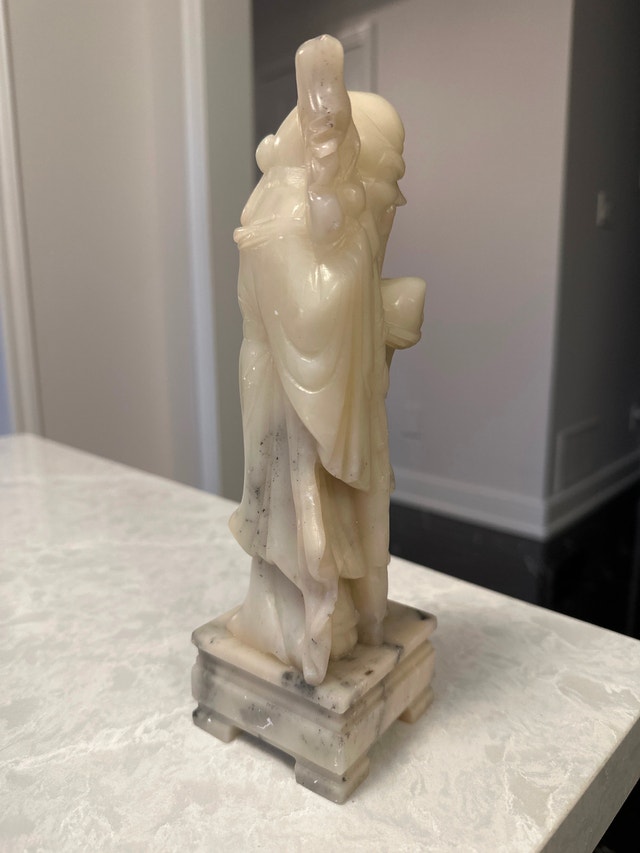 VTG Chinese hand-carved soapstone figurine of Shou Lao/Shou Xing - photo 5