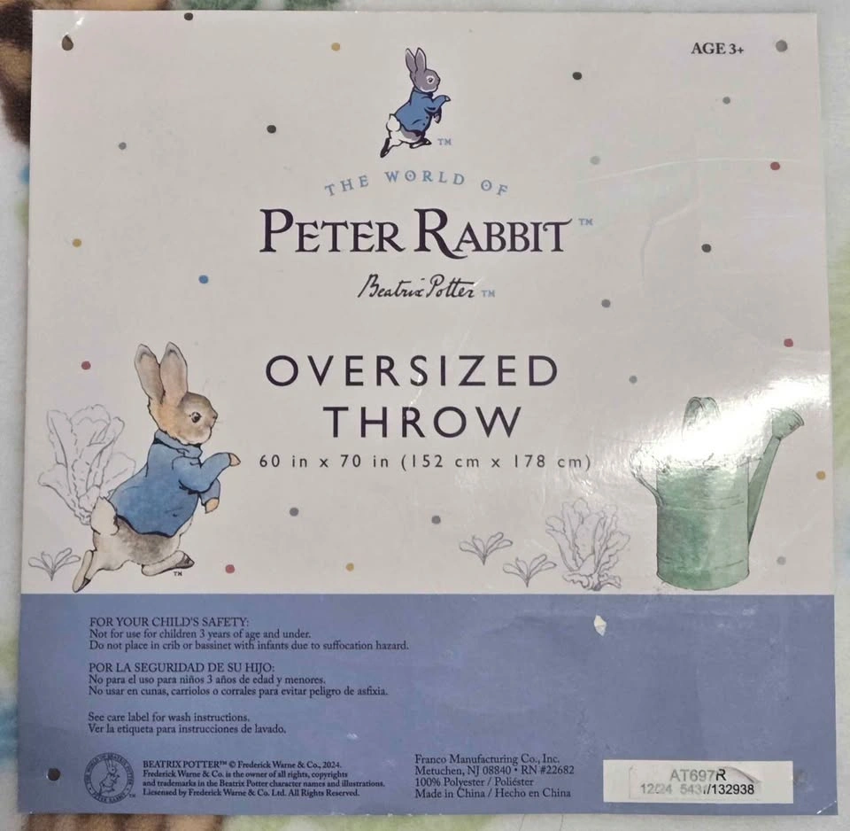 Peter Rabbit Oversized Throw - photo 2