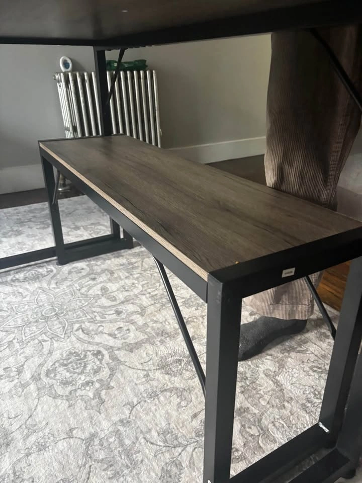Wooden table + 2 benches - photo 2