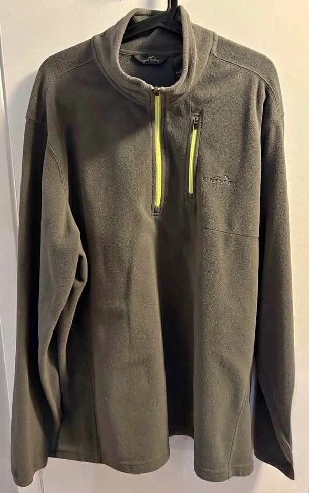 Eddie Bauer Men’s Quarter-Zip Fleece Pullover - Size TXL (2XL)