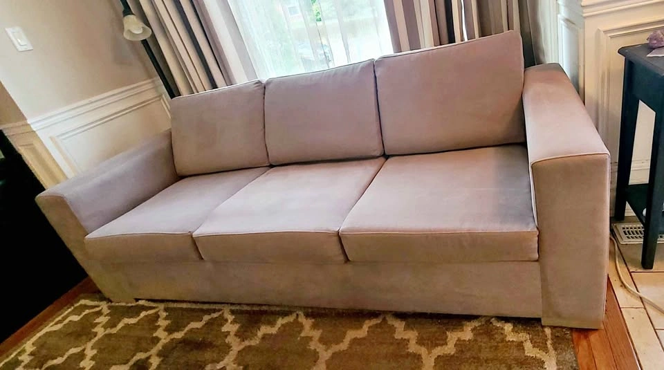 FREE* Pick-up ASAP-Stone Taupe Grey Sofa & Matching Chair