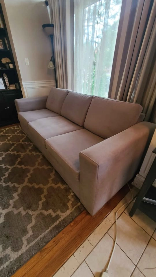FREE* Pick-up ASAP-Stone Taupe Grey Sofa & Matching Chair - photo 2