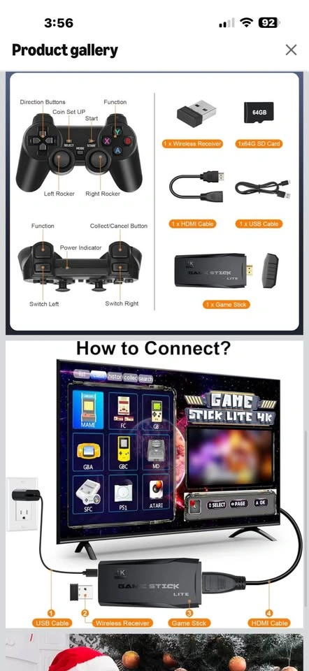 Retro Gaming Console with 15 Emulators & 40,000 Games - photo 3