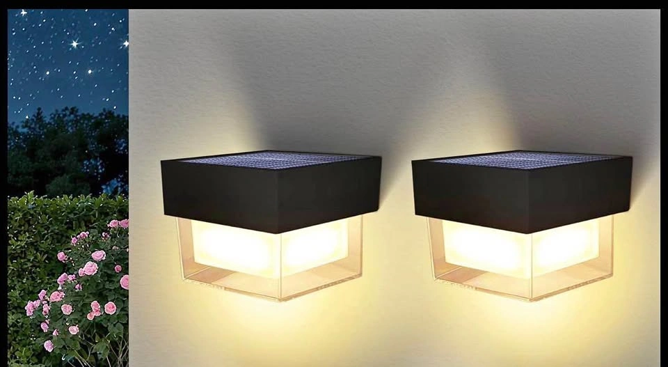 Solar Street Lights Outdoor: 500W Waterproof Motion Sensor 2pk