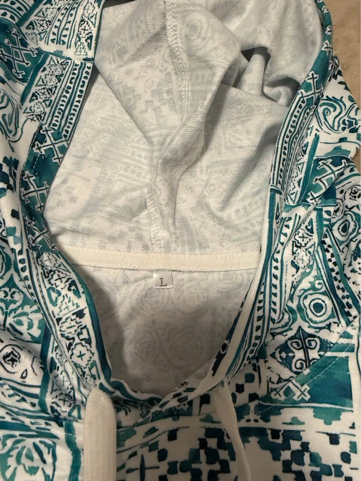 KISSMODA Womens Plain Long Sleeve Drawstring Hoodie Size L - photo 3