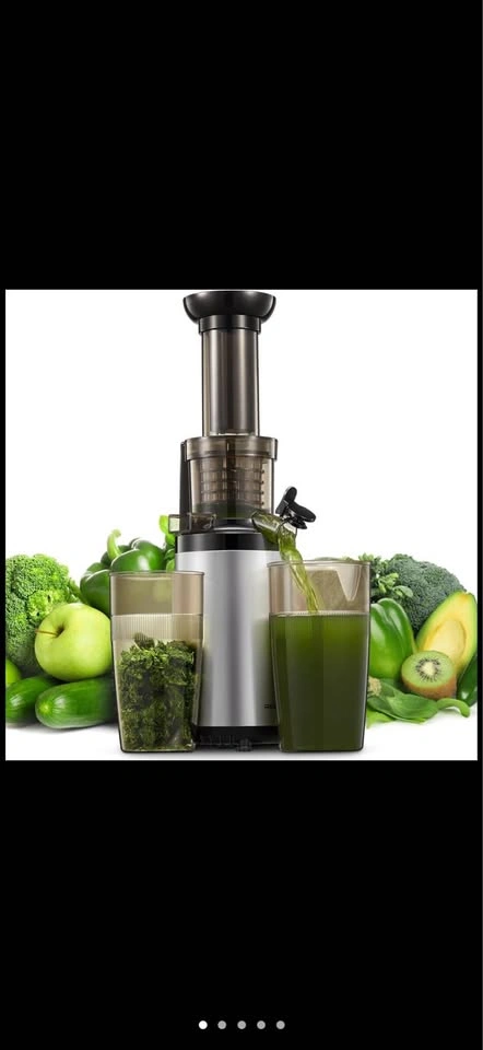 Reemix Cold Press Juicer Machine, Compact & Small, Silver, NEW - photo 2