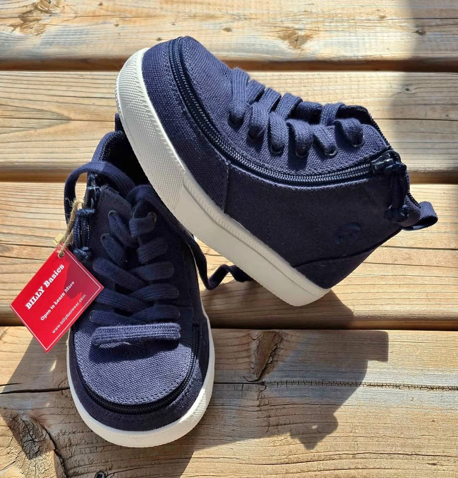 Boy Shoes Navy BILLY Classic D|R II High Tops us9 EU 25